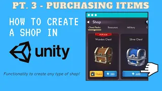 Shop Tutorial Unity #3 [2021] - Handling Purchases