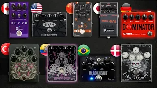 9 High Gain Pedals Around the World ( Metal )