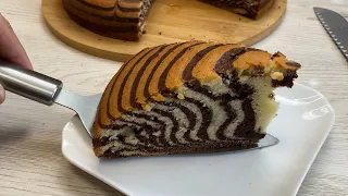 Zebra keks tayyorlash Mazzali pirog / Пирог Зебра на молоке