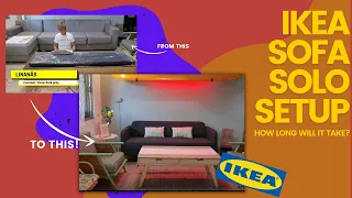 SETTING UP AN #IKEA LINANÄS SOFA ALL BY MYSELF (EASY OR HARD?)