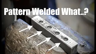 New Method For Pattern Welded Damascus Steel Knife Blade, Blacksmithing And Knifemaking