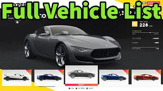 The Crew 2 Full Vehicle List + DLC Vehicles | 2021