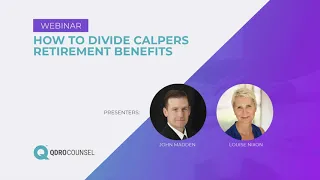 How to Divide Calpers Retirement Benefits
