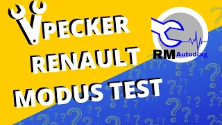 Vpecker E1 Renault Modus scan tool test