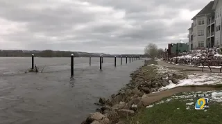 Mississippi River flowing at nearly five times its normal volume