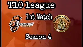 Maratha Arabians Vs Northern Warriors | 1st match Live Streaming | T10 league 2021| Season 4