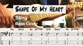 Shape Of My Heart. Sting. Bass Cover