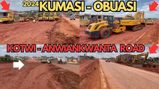 Kumasi to Obuasi Dual Road Project from Kotwi to Anwiankwanta Latest Update by Contractor Kofi Job!