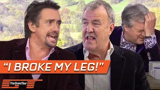 Clarkson and May Tease Richard Hammond About His Rimac Crash | The Grand Tour