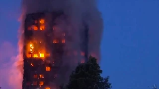 LONDON ПОЖАР Tower BUILDING FIRE в Лондоне 14.06.2017