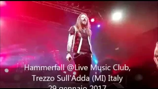 Hammerfall - Hearts Of Fire @ Live Club, Trezzo Sull'Adda (MI) 29 gennaio 2017