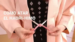 Como vestir el haori y atar el haori himo