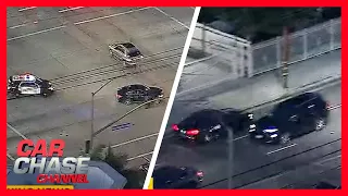 FULL POLICE CHASE: Suspects drive on the wrong side of the road | Car Chase Channel