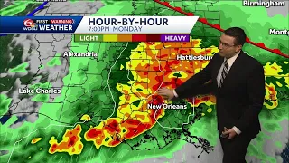 Strong storms and flooding Monday
