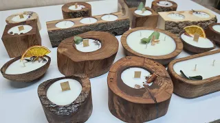 Making wooden candle holders #woodworking #diycrafts #diy