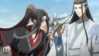 Weiying flirts with LanZhan in front of lanxichen and show their love【modaozushi】