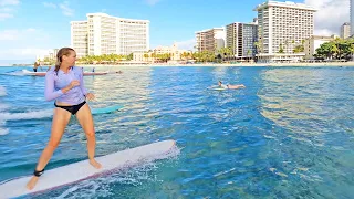 SURFING WAIKIKI BEACH | POV Surf with a Gopro in Hawaii