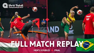 World Teqball Championships | Men's Doubles, Final | Cs. Banyik, B. Katz vs R. Medeiros, M. Ferraz