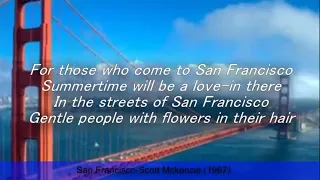 San Francisco Scott Mckenzie Lyrics   R I P ScottMpgun com