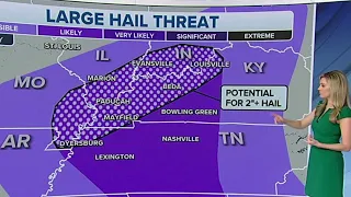 Storm System Brings Large Hail Threat To Tennessee, Ohio Valleys Friday