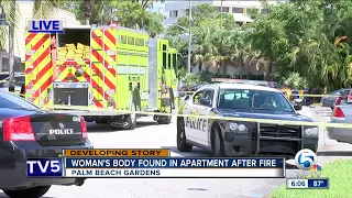 Body recovered in Palm Beach Gardens apartment fire Sunday morning