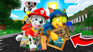 PAW PATROL Y EL MISTERIO DE LOS CUADROS EN MINECRAFT 😱