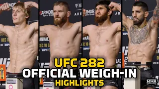 UFC 282 Official Weigh-In Highlights - MMA Fighting