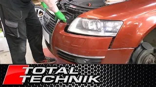 How to Remove Front Bumper - Audi A6 S6 RS6 - C6 4F - 2004-2011 - TOTAL TECHNIK