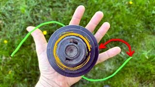 Few people know how to replace and how much fishing line to wind on a trimmer reel