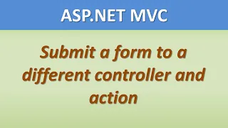 ASP.NET MVC: Submit a form to a different controller and action based on a button click