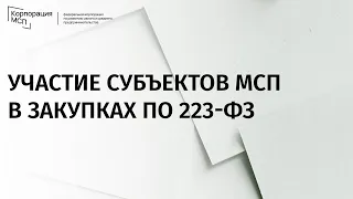 Особенности участия Самозанятых в закупках по 223-ФЗ. РФ (29.07.2021)