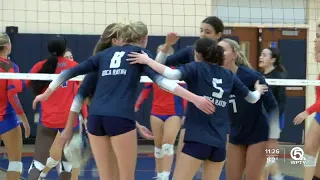 Boca Raton volleyball improves to 18-0 on the year