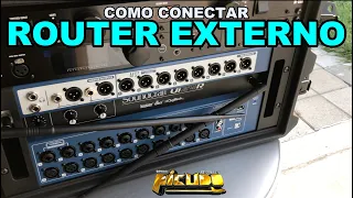 Como conectar router externo a una soundcraft ui24r