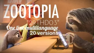 Disney's Zootopia | "29THD03" - One line multilanguage (20 versions)