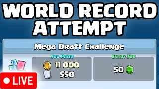 MEGA DRAFT WIN STREAK WORLD RECORD 15 CHALLENGES IN A ROW!