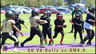 FREE FLOW VISUALS - 6U VA Bulls vs DMV U Highlights. #youthfootballhighlights #youthfootball