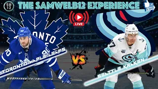 TORONTO MAPLE LEAFS vs. SEATTLE KRAKEN live NHL Hockey - Play by Play and Chat