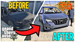 😳🔥GTA V: RESTORING TOTALLY BURNT XUV700 *UNEXPECTED* RESTORATION  | HINDI |