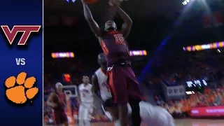 Virginia Tech vs. Clemson Men's Basketball Highlights (2016-17)