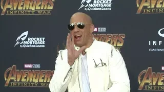 Vin Diesel at the Avengers Infinity War Premiere in Los Angeles