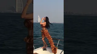 Model Photoshoot on Yacht - Burj Al Arab - Dubai #fashion #show #dubai #model #swimwear #world #bts