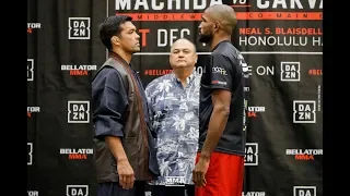 Bellator 213: Lyoto Machida vs. Rafael Carvalho Press Conference Staredown - MMA Fighting