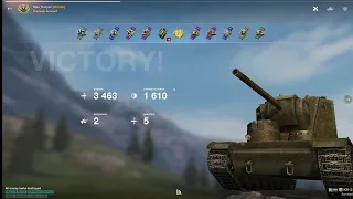 KV 5 3.5K Damage Ace Mastery  world of tanks blitz