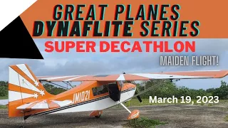 Great Planes Dynaflite Series Super Decathlon Maiden Flight DLE30