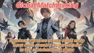 Random selection of one adult male from each country to participate in the matchmaking game.