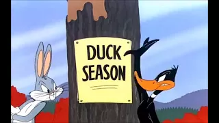 Bugs Bunny and Daffy Duck  Hunting season posters