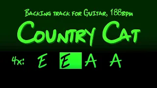 Country Cat, backing track for Guitar in E major, 188bpm. Play along and enhjoy!