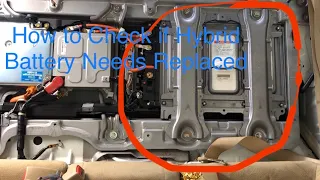How To Check If You Need A New Hybrid Battery Honda Civic Hybrid 06-11 Force Charge