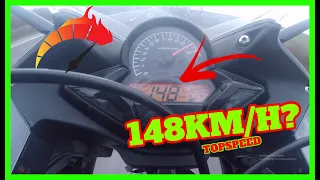 HONDA CBR125r 148km/h TOPSPEED