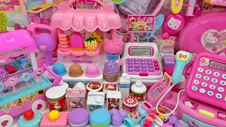 Satisfying with Unboxing Cute Pink Cash Register, Ice Cream Shop ASMR Toy Review